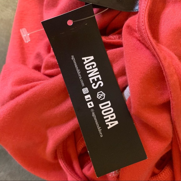 AGNES & DORA Coral and Floral Long Tunic Short Sleeve Spring Summer NEW - Picture 11 of 14